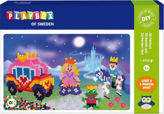Bügelperlen 3D Märchen mit Prinzessin