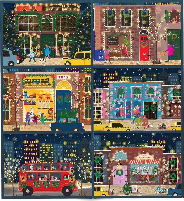 Puzzle-Adventskalender Winterlichter