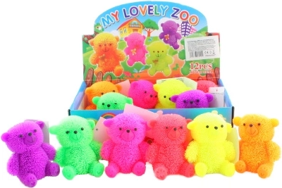 Zotteliger leuchtender Teddybär 12/Stk