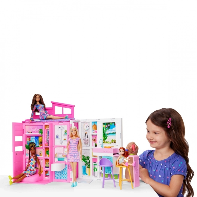 Barbie Kuscheliges Traumhaus Spielset mit Puppe