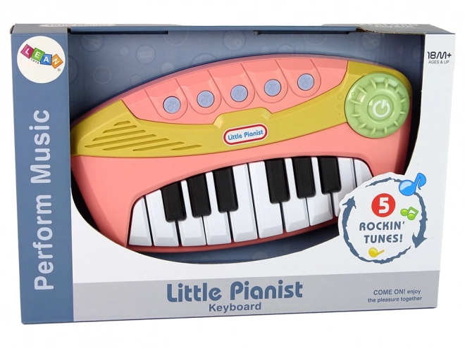 Interaktives Pinkes Klavier Little Pianist