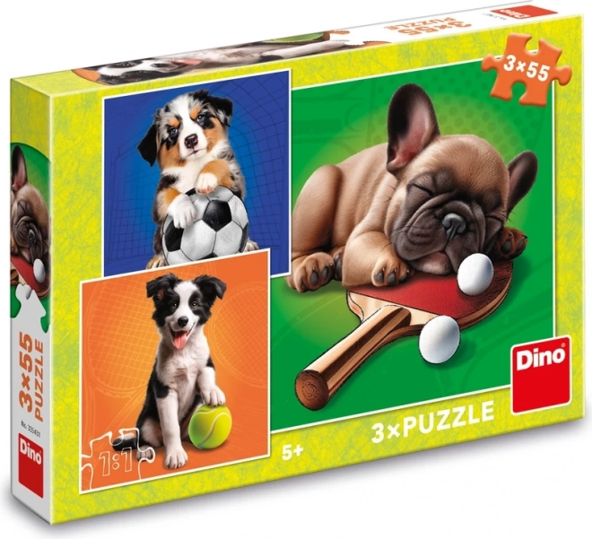 DINO Puzzle Hundsportler