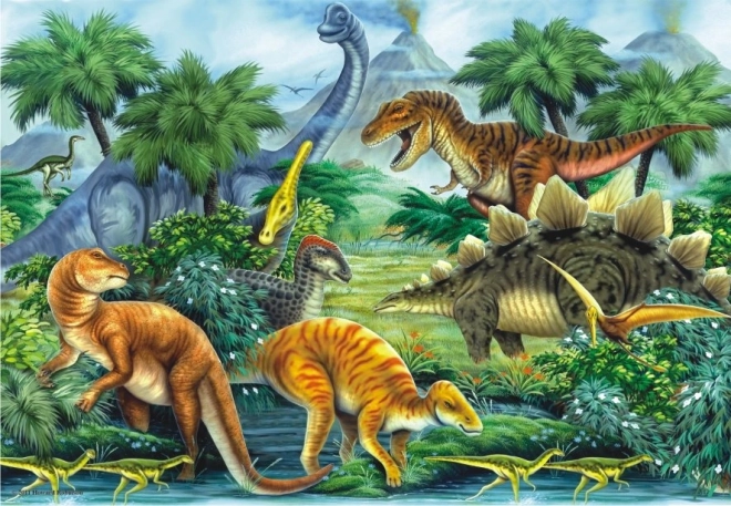 Puzzle Tal der Dinosaurier 260 Teile