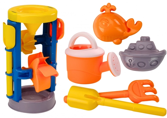 Großer Sandspielset Mit Mühle Und Formen