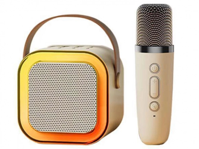 Karaoke-Set mit Mikrofon und Lautsprecher