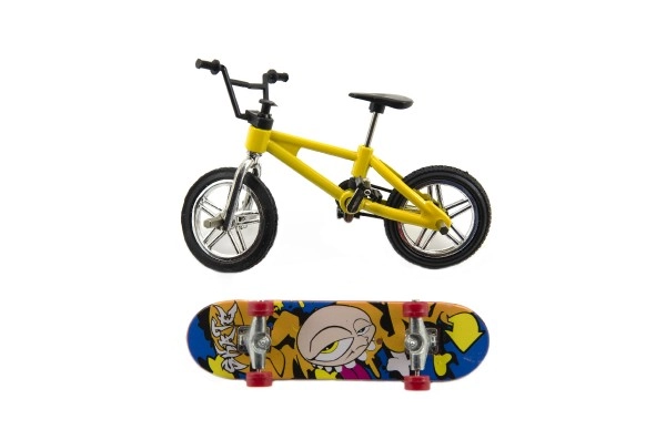 Realistisches Mini-BMX und Finger-Skateboard