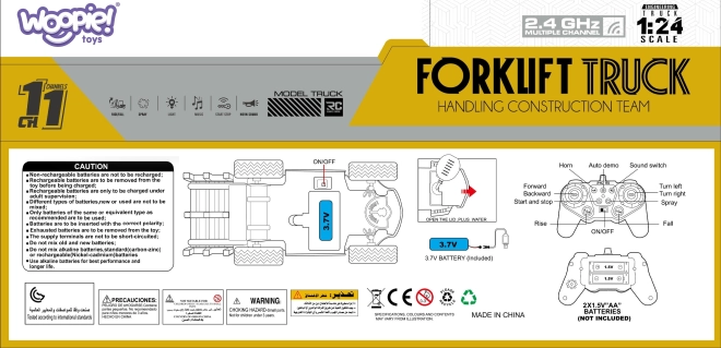 Woopie ferngesteuerter Gabelstapler RC 1:24
