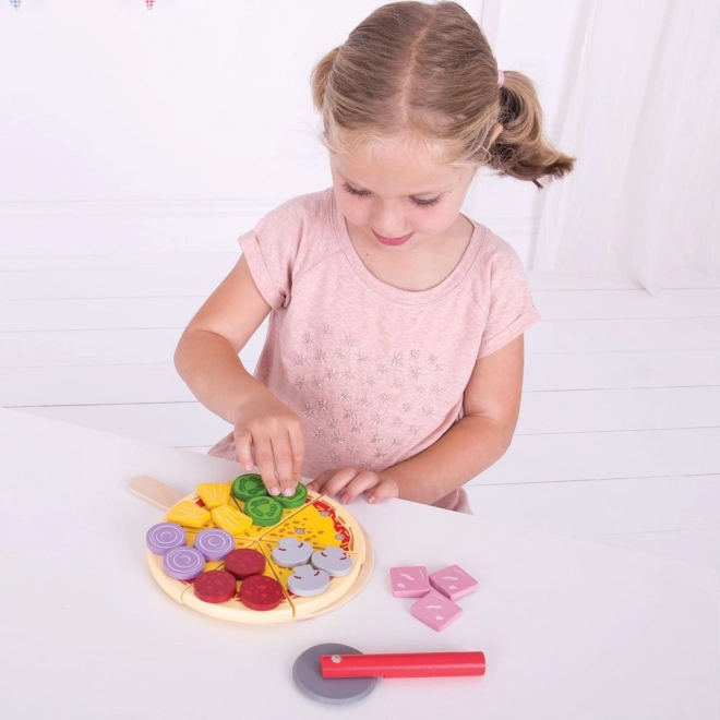 Bigjigs Toys Holz Pizza zum Schneiden