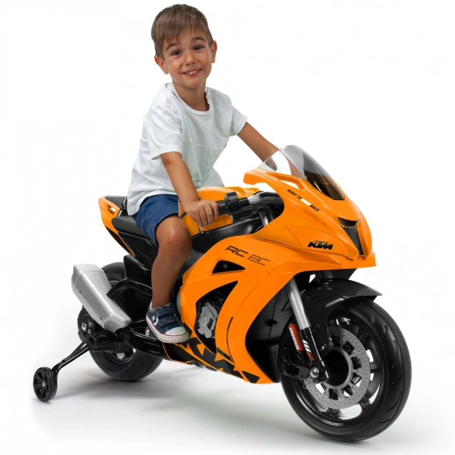 Elektrisches Kindermotorrad KTM RC8C 12V mit Geräuschen