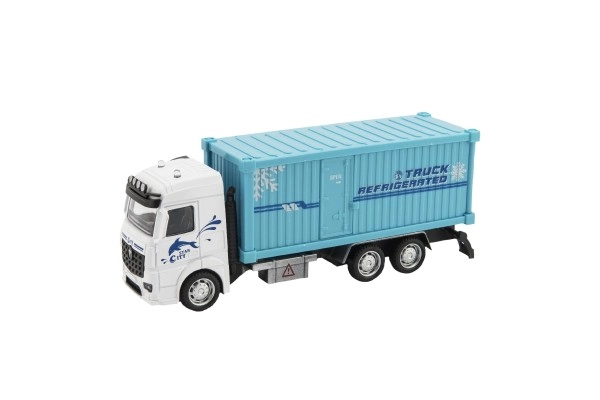 Kühl-Lkw mit Rückziehantrieb