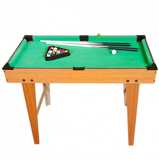 Mini Billiardtisch aus Holz mit Kugeln und Queues