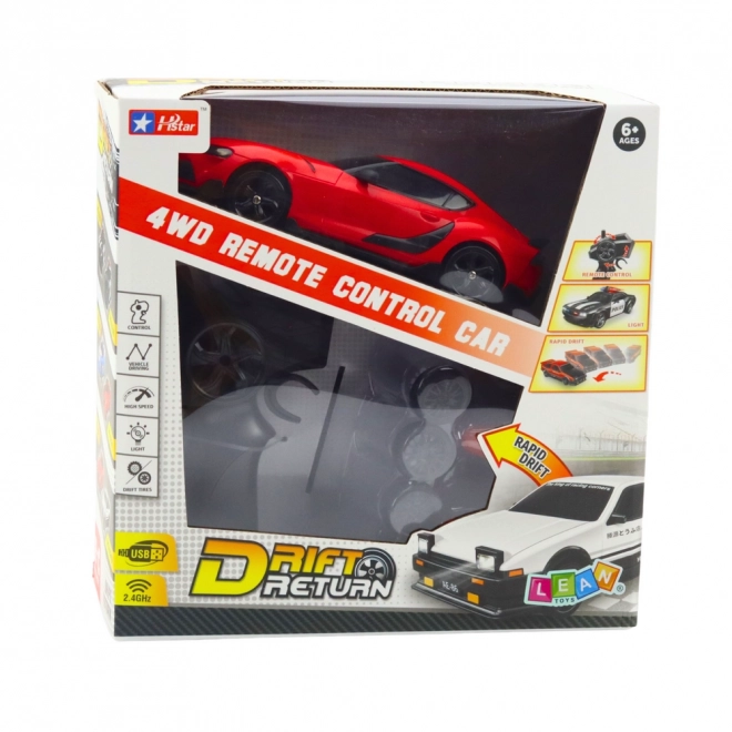 Ferngesteuertes drift-Rennauto 4WD rot