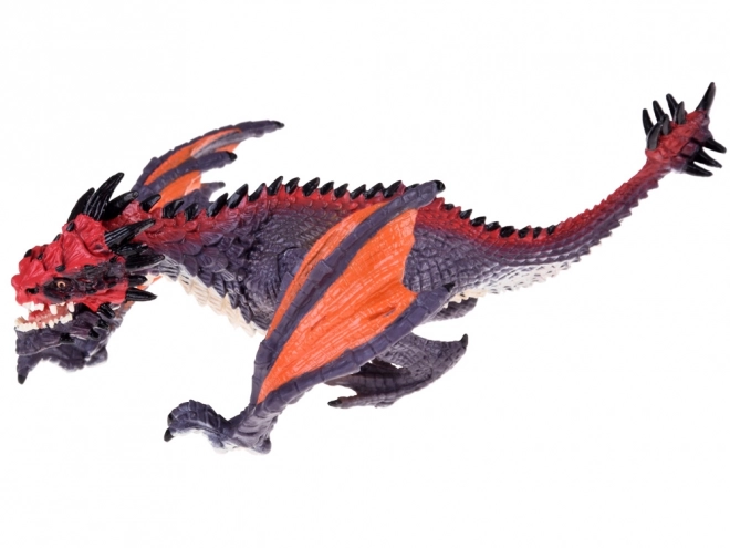 Graue und Orange Drachen Spielfigur 21 cm