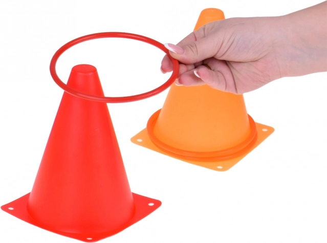 Spielset Kegel, Reifen und Beutel für Kinder
