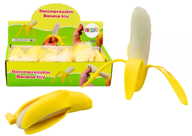 Stretch Banan mit Schale Gelb