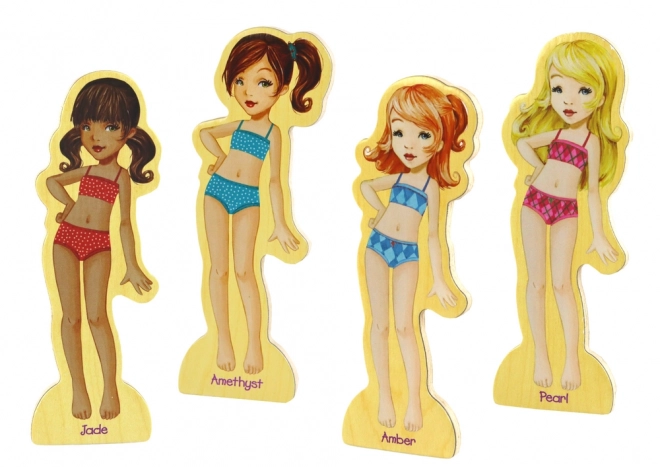 Magnetische Puppen Outfit Puzzle Set