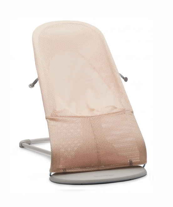 BABYBJÖRN - Wippe BALANCE SOFT MESH - Grau/Weiß – Rosa/Weiß