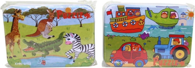 Holzpuzzle für Kinder