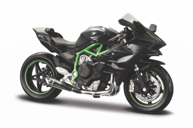 Kawasaki Ninja H2 R Modell mit Ständer 1:18