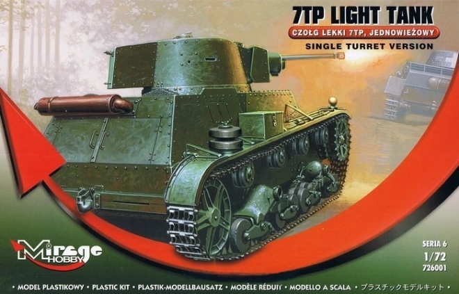 Polnischer leichter Panzer 7TP Ein-Turm-Modell