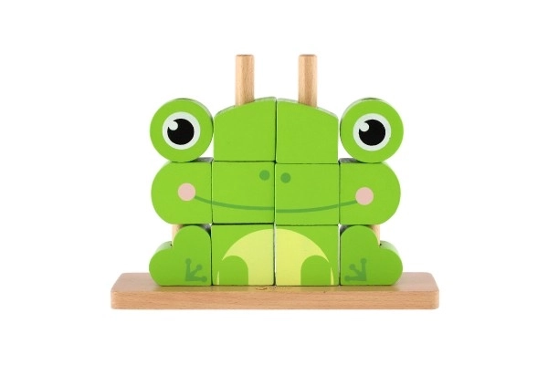 Holzpuzzle Frosch 17-teilig