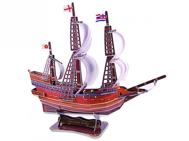 3D Puzzle Golden Hind Schiff 108 Teile