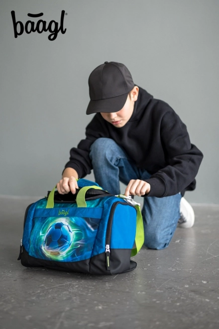 Baagl Kindersporttasche Fußball
