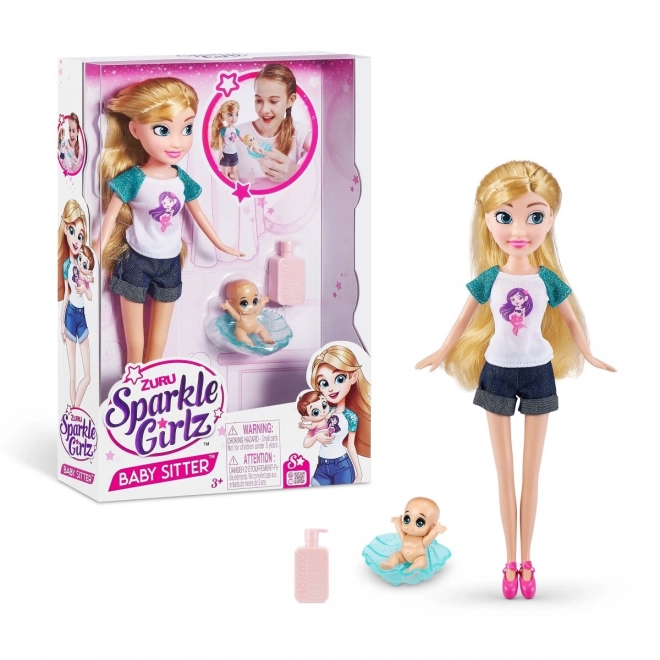 Sparkle Girlz Babysitter Puppenset