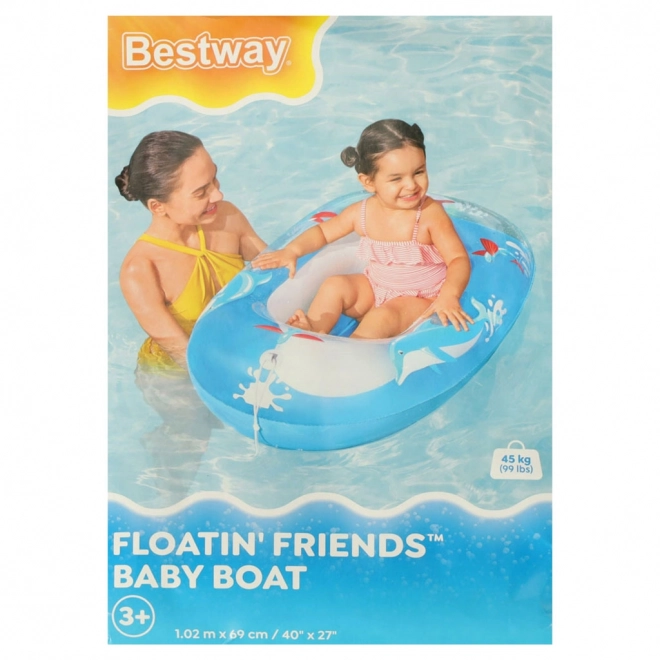 Aufblasbares Babyboot von Bestway – blau