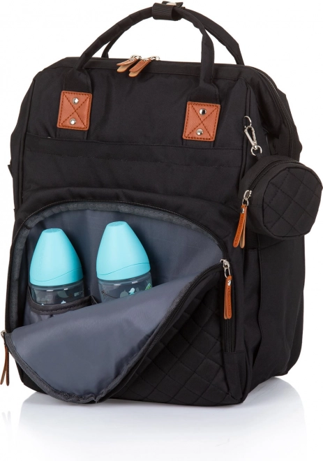 Chipolino Wickeltasche Rucksack Obsidian