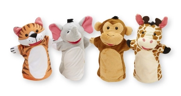 Safari ZOO Handpuppen 25cm 4er Set