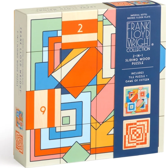 Galison Schiebepuzzle aus Holz Frank Lloyd Wright: Imperial Hotel 2-in-1