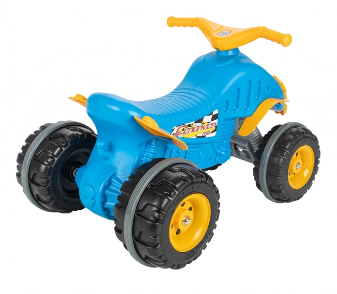 Blauer Kinder-Vier-Rad-Laufrad