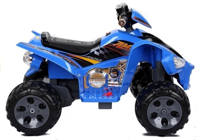 Elektrisches Kinder-Quad mit großen Rädern in Blau