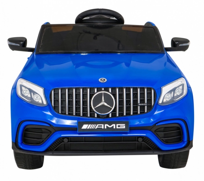 Mercedes Benz GLC63S für Kinder Blau + Fernsteuerung + 4x4 Antrieb + MP3 LED + EVA + langsamer Start