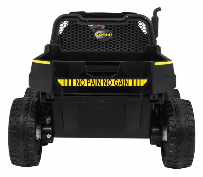Auto Farmer Truck pro 2 Kinder Schwarz + Allradantrieb 4x4 + Fernbedienung + Kipper + Audio LED