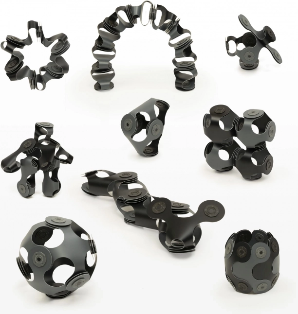 Magnetisches Konstruktionsspielzeug Designer Pack Clixo Schwarz