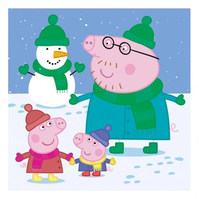 Puzzle Peppa Pig 3x55 Teile