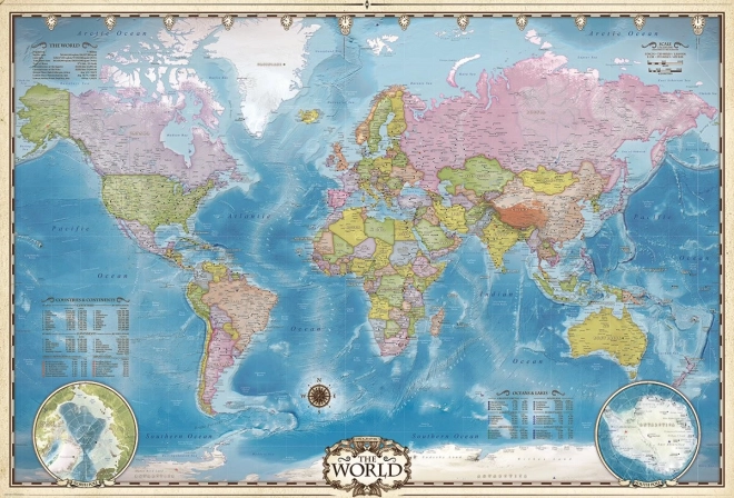EUROGRAPHICS Puzzle Weltkarte 2000 Teile