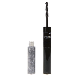 Lukky 2-in-1 Mascara und Glitzer für Wimpern Schwarz