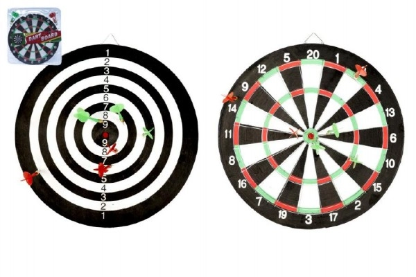 Beidseitige Dartscheibe für doppelten Spielspaß