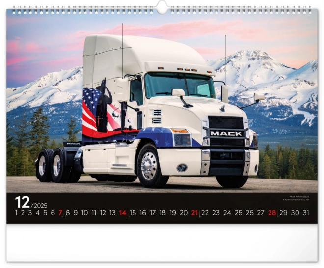 Wandkalender Trucks 2025