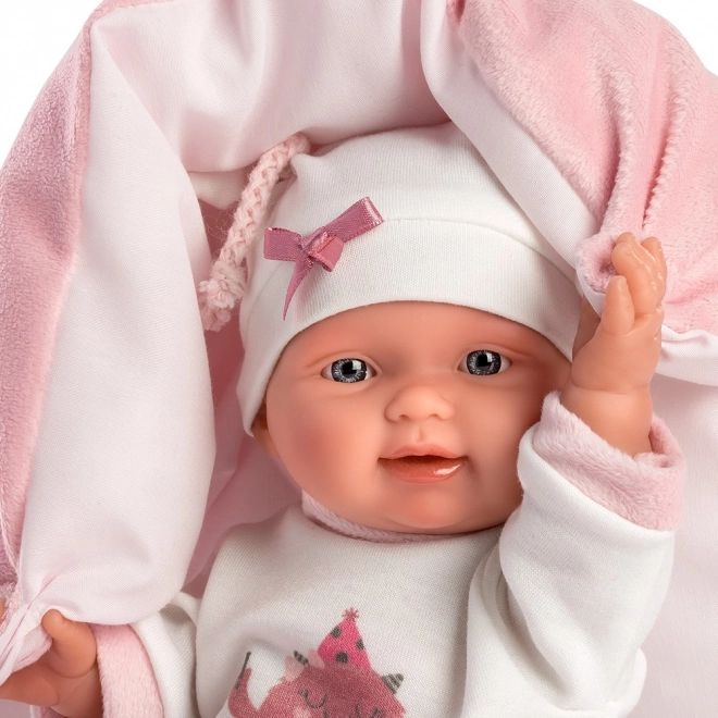 Llorens Neugeborenes Mädchen - Realistische Baby-Puppe mit Ganzkörper-Vinyl - 26 cm