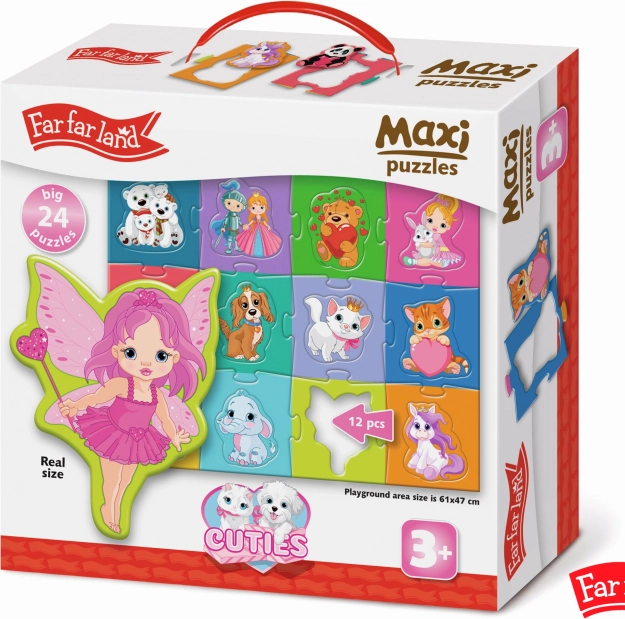 Maxi-Puzzle Far Far Land niedliche Figuren