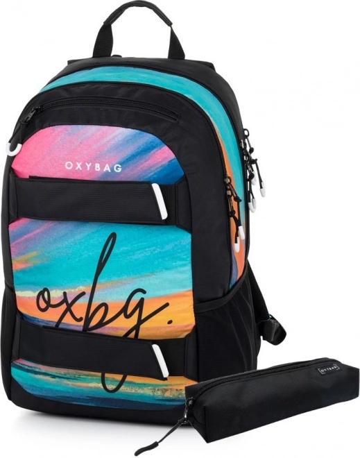 Oxybag Studenten Rucksack mit Etui Californien