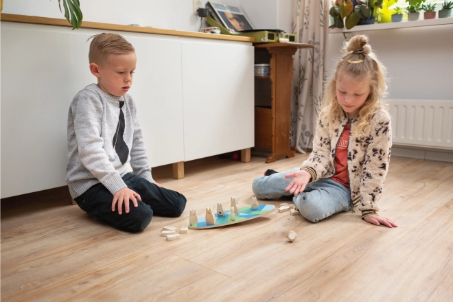 Brettspiel Balance: Hasen gegen Füchse