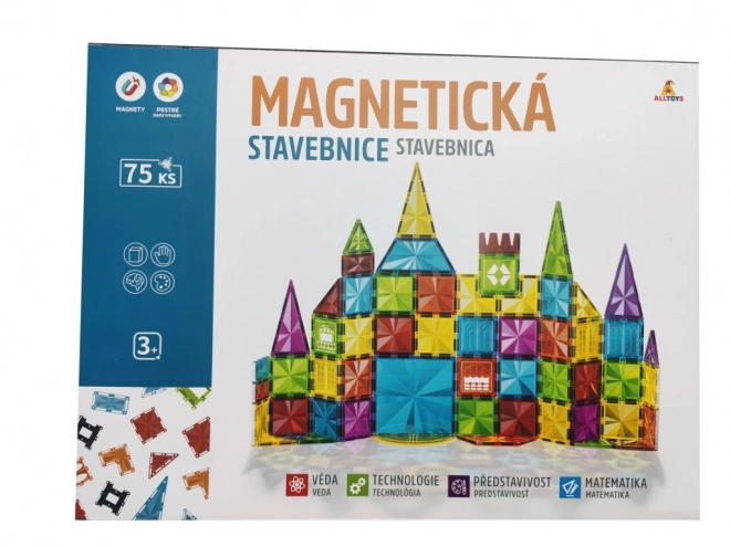 Magnetisches Konstruktionsset für Kinder - 75 Teile