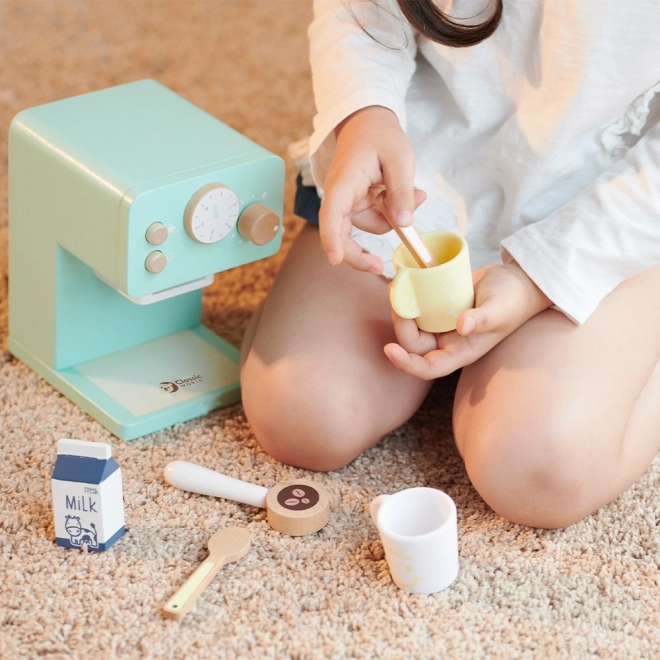 Klassik World Holzspielzeug Kaffeemaschine Set für Kinder