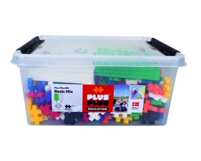Plus-Plus Set Groß Basic 400 Teile mit 10 Basisplatten
