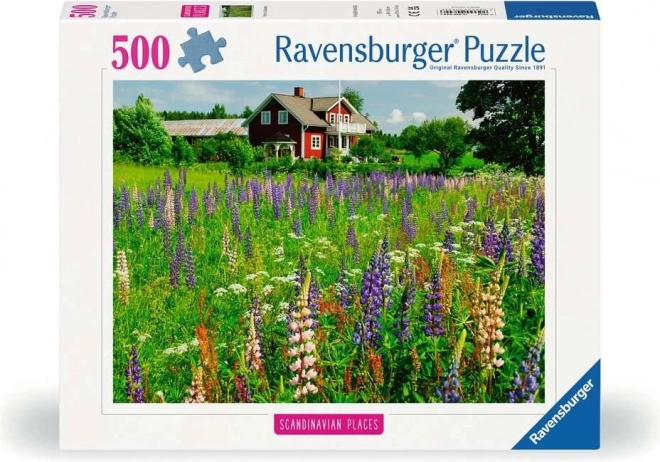 Ravensburger Puzzle Skandinavien: Bauernhof in Schweden 500 Teile